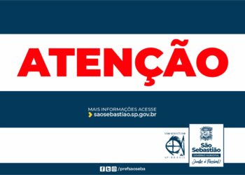Comunicado da Secretaria de Educação de São Sebastião sobre alerta para ventos fortes e ressaca marítima