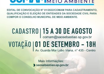 Prefeitura de São Sebastião convoca sociedade civil para compor Conselho Municipal de Meio Ambiente
