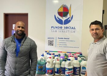 Fundo Social recebe doação de 200 litros de produtos de limpeza da Secretaria de Esportes
