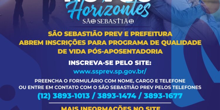 SSPREV e Prefeitura de São Sebastião abrem inscrições para programa de qualidade de vida pós-aposentadoria