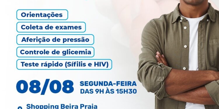 Prefeitura de São Sebastião realiza evento de promoção à Saúde do Homem nesta segunda-feira (8) no Shopping Beira Praia, em Boiçucanga