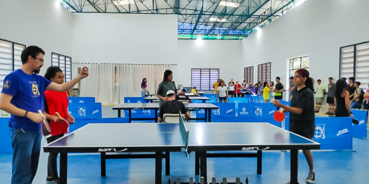 Alunos da rede municipal disputam Tênis de Mesa no 2º Jogos Interescolares