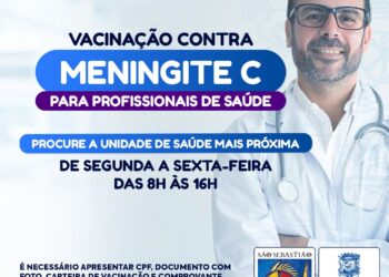 São Sebastião vacina profissionais da Saúde contra a Meningite C