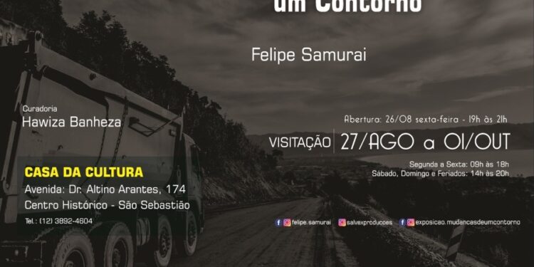 Casa da Cultura de São Sebastião recebe a exposição “Mudanças de um Contorno”, de Felipe Samurai