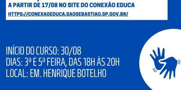 Prefeitura abre inscrições para curso de Libras nesta quarta-feira (17)