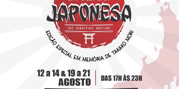 Festival da Cultura Japonesa “São Sebastião Matsuri” reúne gastronomia da terra do sol nascente e apresentações culturais na Rua da Praia