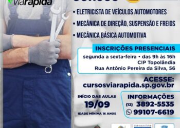 Prefeitura abre inscrições para cursos gratuitos profissionalizantes em parceria com o Programa Via Rápida