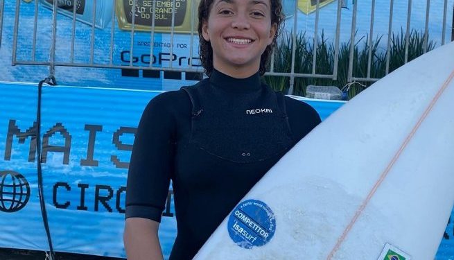 Surfista sebastianense é vice-campeã brasileira na categoria de base Sub-18