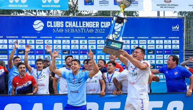 Nacional, do Paraguai, é campeão do Torneio Internacional de Clubes de Beach Soccer