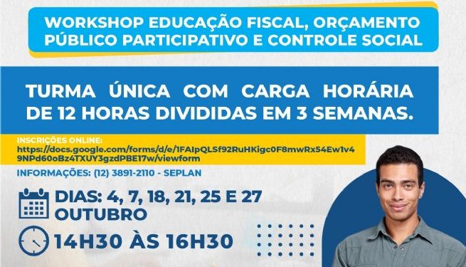 Prefeitura e FATEC oferecem Workshop Educação Fiscal, Orçamento Público Participativo e Controle Social a servidores municipais