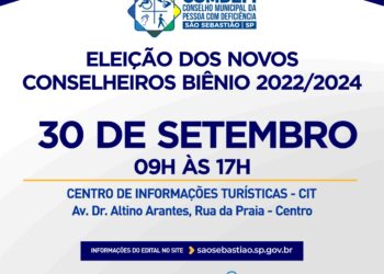 Eleição para os novos membros da sociedade civil ao Conselho Municipal da Pessoa com Deficiência (COMDEFI) será dia (30)