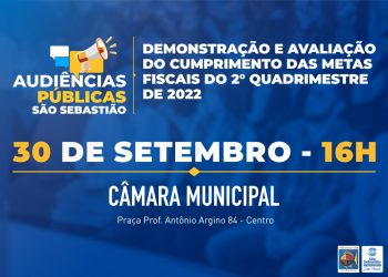 Prefeitura realiza audiência pública sobre metas fiscais do 2º Quadrimestre de 2022