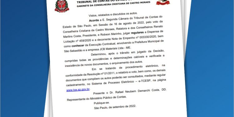 TCE reconhece legalidade de compra de material para a Saúde e arquiva processo 