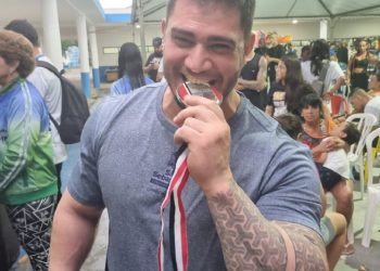 Atleta sebastianense conquista medalha de prata no supino nos Jogos Abertos