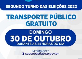 Prefeitura oferece transporte público gratuito hoje (30), devido às eleições