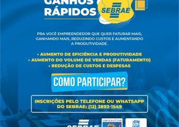 Prefeitura abre inscrições para o programa gratuito ‘Consultoria de Ganhos Rápidos’ voltado aos empreendedores sebastianenses