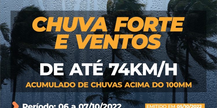 A Prefeitura de São Sebastião, por meio da Defesa Civil, vinculada à Secretaria de Segurança Urbana (SEGUR), emitiu alerta de riscos meteorológicos entre hoje (6) e amanhã (7).