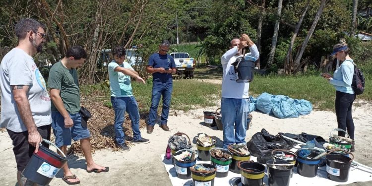 Prefeitura de São Sebastião realiza limpeza do mangue Araçá