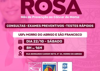 USFs Morro do Abrigo e São Francisco realizam exames preventivos do câncer de colo de útero e testes rápidos neste sábado (22)