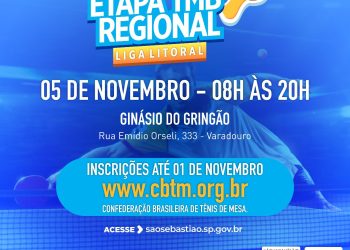 6ª Etapa do Regional Liga Litoral de Tênis de Mesa acontece em São Sebastião
