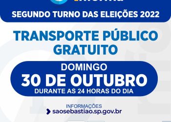 Prefeitura de São Sebastião oferece transporte público gratuito no domingo, devido às eleições