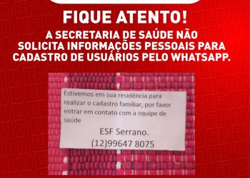 Prefeitura de São Sebastião alerta população sobre golpe usando nome da Secretaria de Saúde (SESAU)