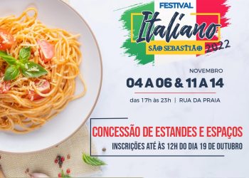 Prefeitura abre inscrições para concessão de estandes e espaços no Festival Italiano de São Sebastião 2022