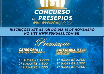 Prefeitura abre inscrições para Concurso de Presépios de São Sebastião 2022