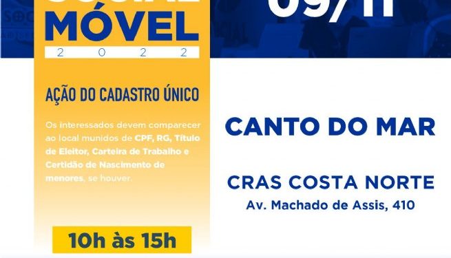 Prefeitura realiza Ação Social Móvel no bairro Canto do Mar