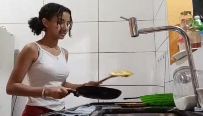 Alunos da EM Prof.ª Patrícia Viviani Santana aprendem a fazer pancakes