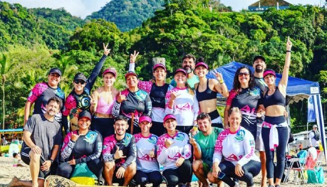 Equipe de Canoa Havaiana de São Sebastião conquista prata e bronze no Aloha Spirit