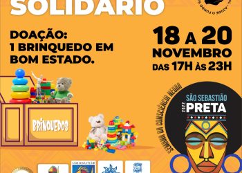 Fundo Social realiza estacionamento solidário para arrecadação de brinquedos durante o São Sebastião Preta 2022