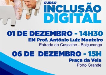Governo municipal entrega certificados do curso de inclusão digital a idosos e pessoas com deficiência