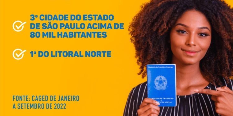 São Sebastião é a cidade que mais cria vagas de emprego com carteira assinada no Litoral Norte   