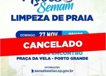 Ações de limpeza de praia e mangue são canceladas devido ao mau tempo