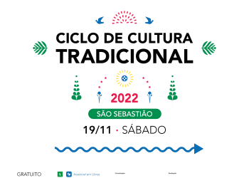 Ciclo de Cultura Tradicional será realizado em São Sebastião no dia 19 de novembro