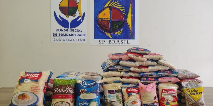 Fundo Social recebe 81 Kg de doações de arroz e feijão
