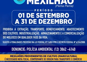 Prefeitura de São Sebastião alerta para período de defeso do mexilhão