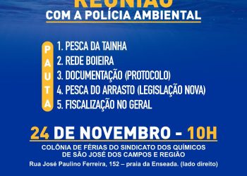 Prefeitura de São Sebastião realiza reunião comunitária com a Polícia Ambiental e pescadores artesanais da Costa Norte