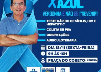 Novembro Azul: Prefeitura realiza evento voltado a saúde do homem na região central de São Sebastião