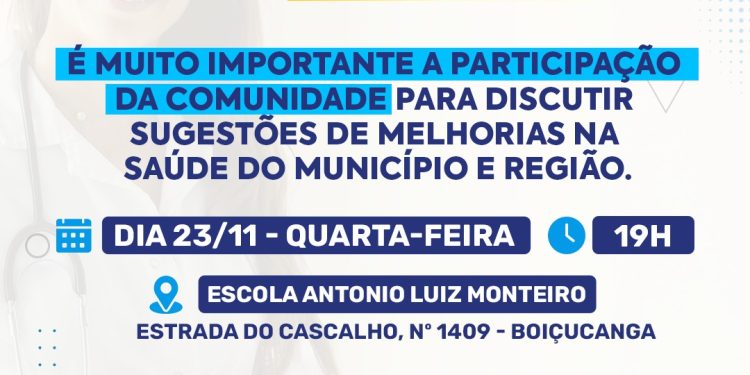 Segunda Pré-conferência da Saúde será amanhã (23) em Boiçucanga