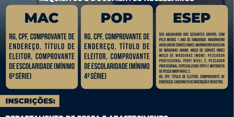 Prefeitura de São Sebastião abre pré-inscrição para cursos aquaviários MAC, POP e ESEP