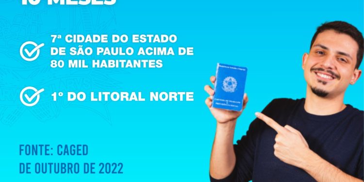 São Sebastião é o município que mais cria vagas de emprego com carteira assinada no Litoral Norte