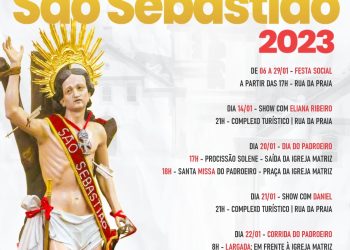 Festa do Padroeiro tem ampla programação de 6 a 29 de janeiro