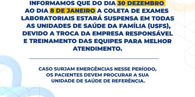 Prefeitura de São Sebastião terá nova empresa para coleta e realização de exames laboratoriais