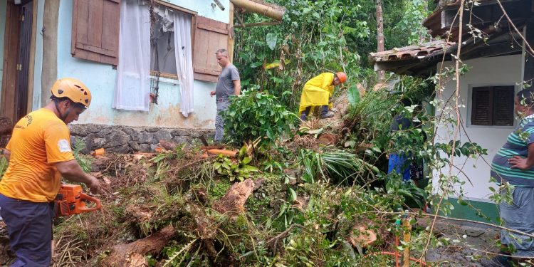 Prefeitura de São Sebastião realiza operação rescaldo após fortes chuvas