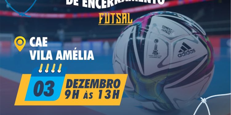 Festival de Encerramento de Futsal acontece neste sábado no CAE da Vila Amélia