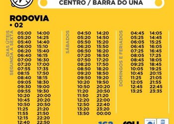 Linha Tronco 2 funciona de Barra do Una até o Centro