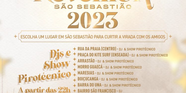 Prefeitura prepara grande festa de Réveillon em diversas praias de São Sebastião