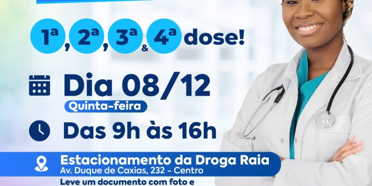 Prefeitura de São Sebastião realiza ação de imunização contra a Covid-19 nesta quinta-feira (8) no estacionamento da Droga Raia, na região central